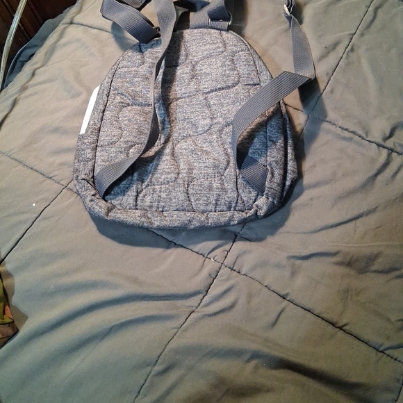Adidas Heather Gray Backpack with White Accents - Picture 3 of 7